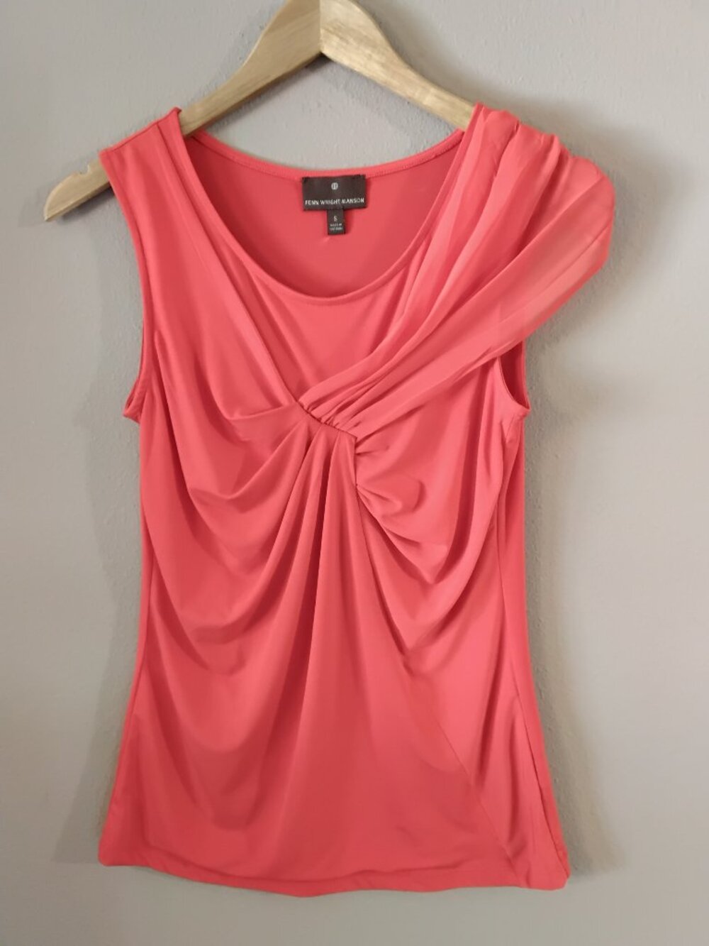 Fenn Wright Manson Polyester Rayon Draped Top, Small